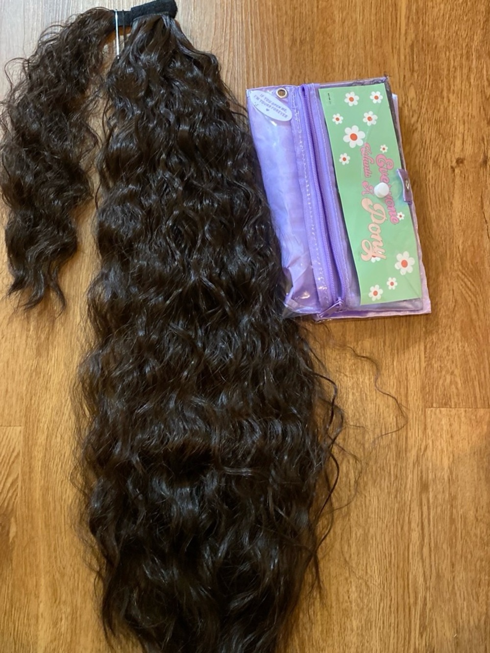 Dark Brown Wavy Clip-In Hair Extension